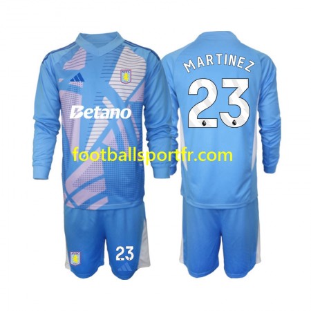 Tenue Aston Villa Emiliano Martinez 23 Gardien Enfant Troisieme 2024-2025 Maillot de Foot ML